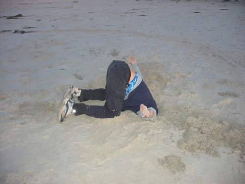 Richard with head in the sand